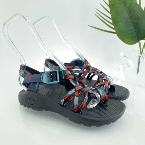 Chaco Women ZX/2 Sandal Size 6 Outdoor Hike Black Aztec Strappy Thong Adjustable - Picture 1 of 12